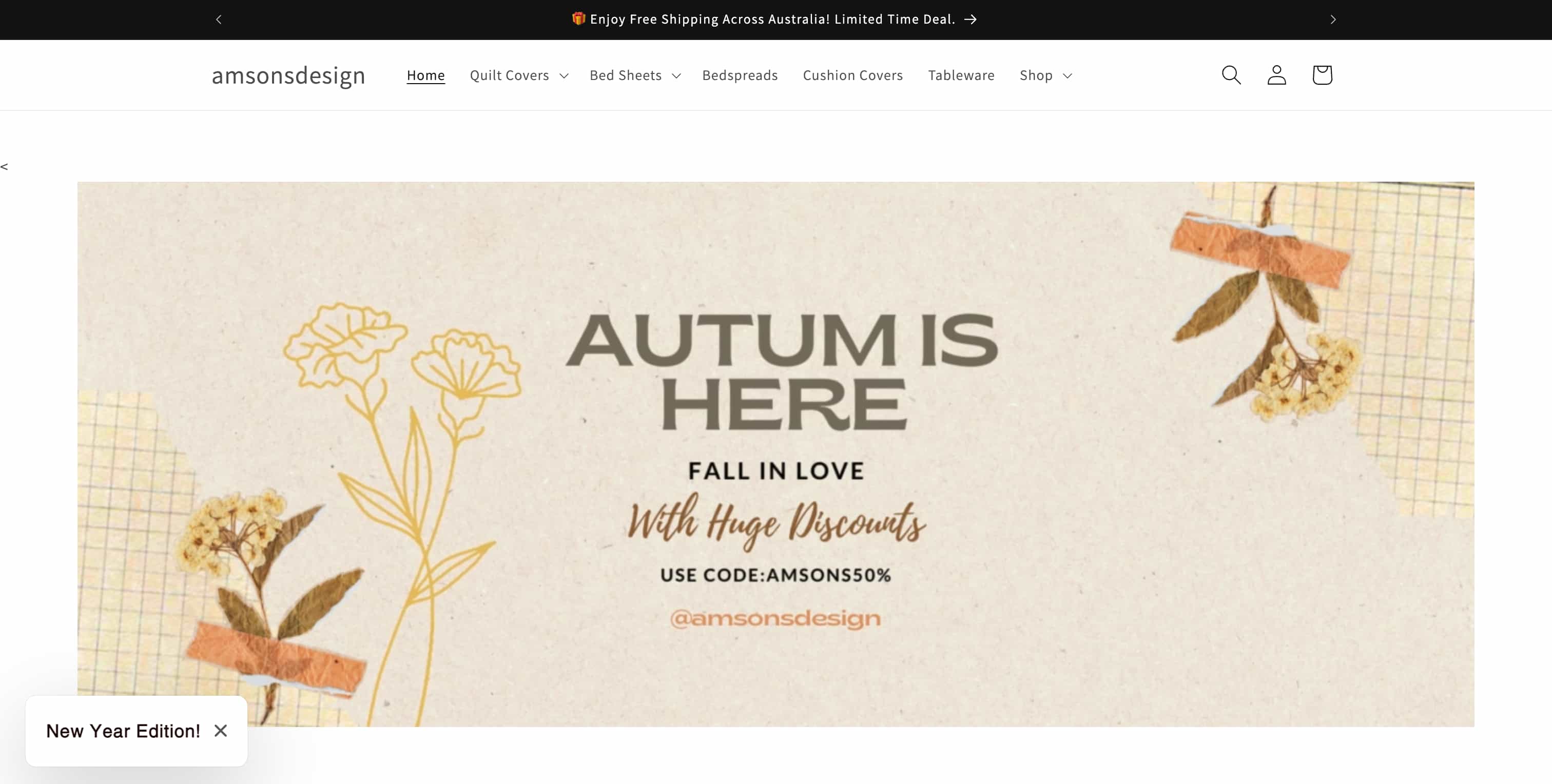 Amsons Design - Web Application Project