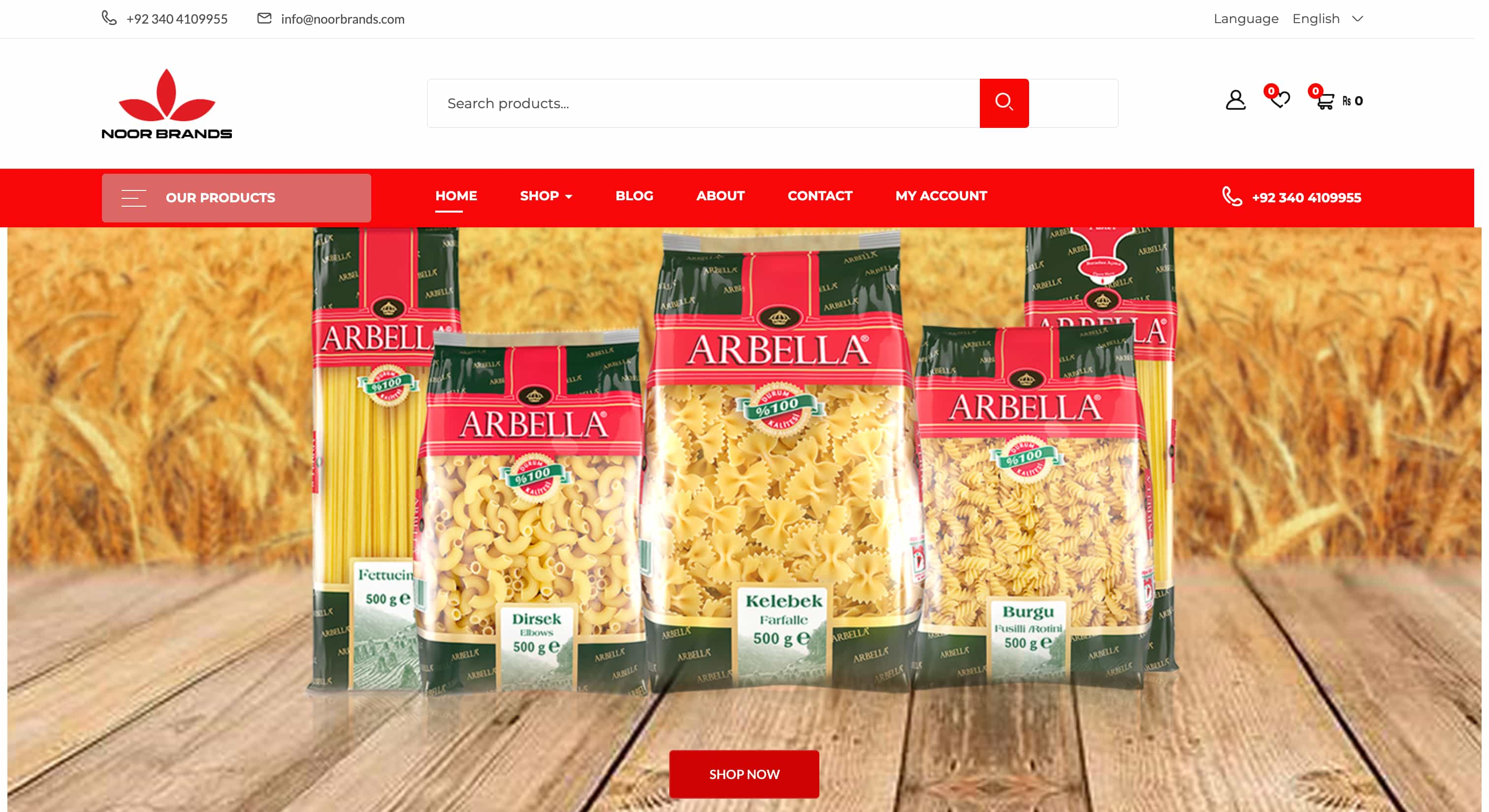 Noor Brands - Web Application Project