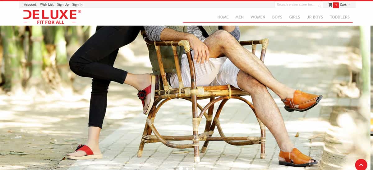 Deluxe Footwear - Web Application Project