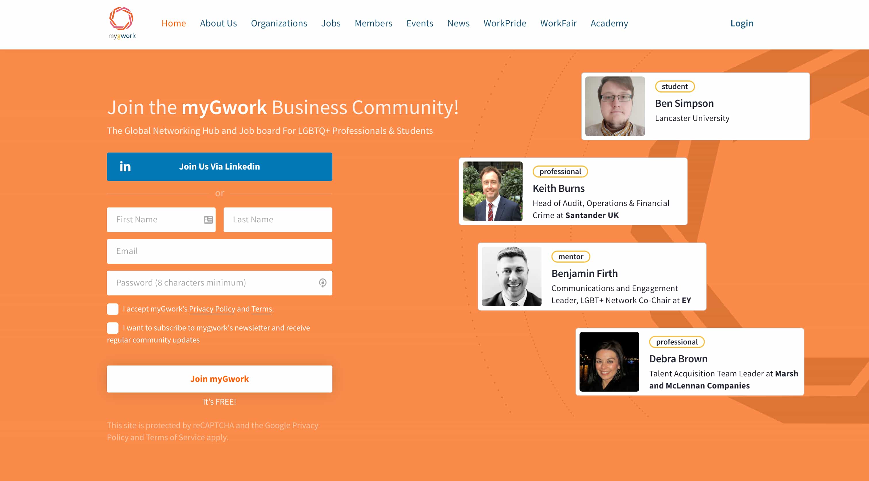 myGwork - The LGBTQ+ Business Community - Web Application Project